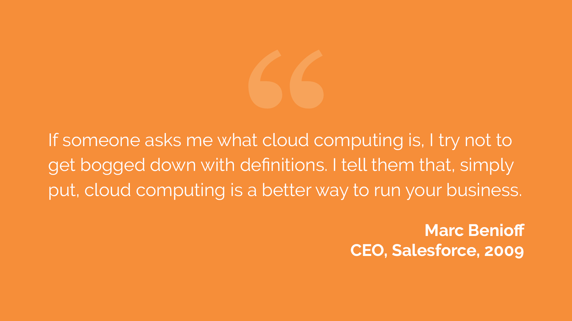 Marc Benioff Salesforce - cloud computing