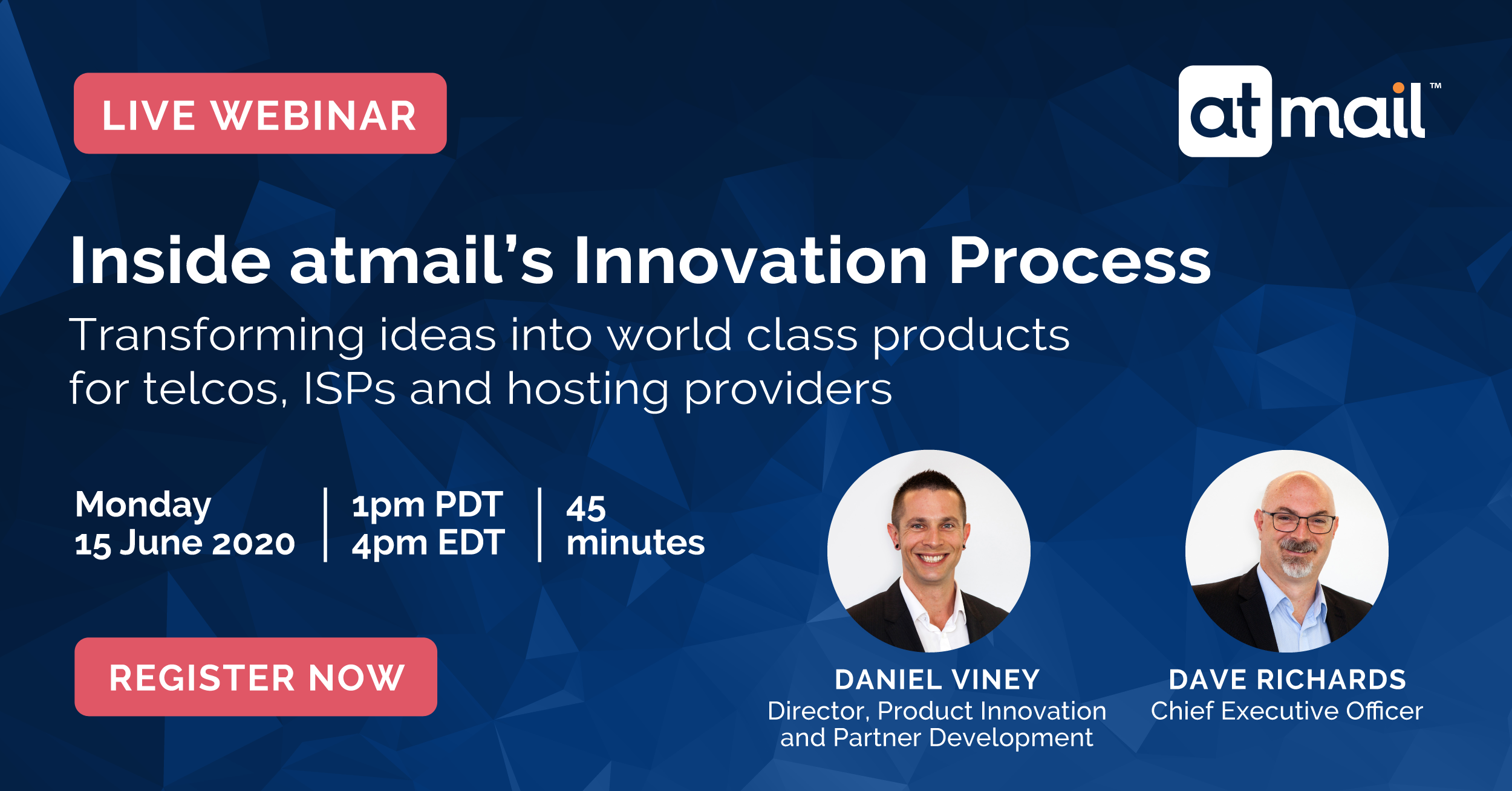 atmail's innovation process, Daniel Viney, Dave Richards, email hosting for telcos, ISPs and hosting providers