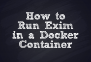 How to Run Exim in a Docker Container